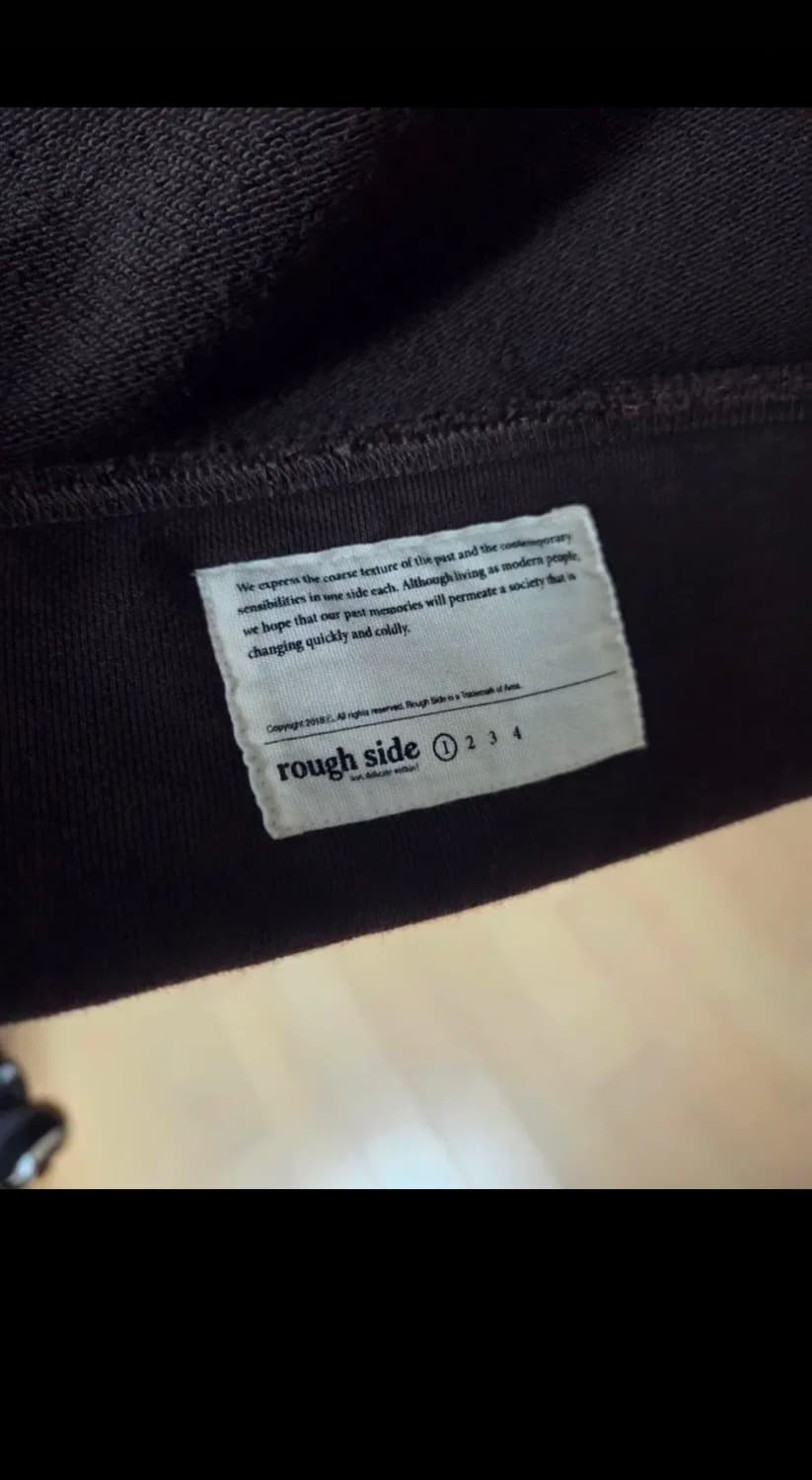 러프사이드 집업 저지 자켓 브라운 1 상품이미지2