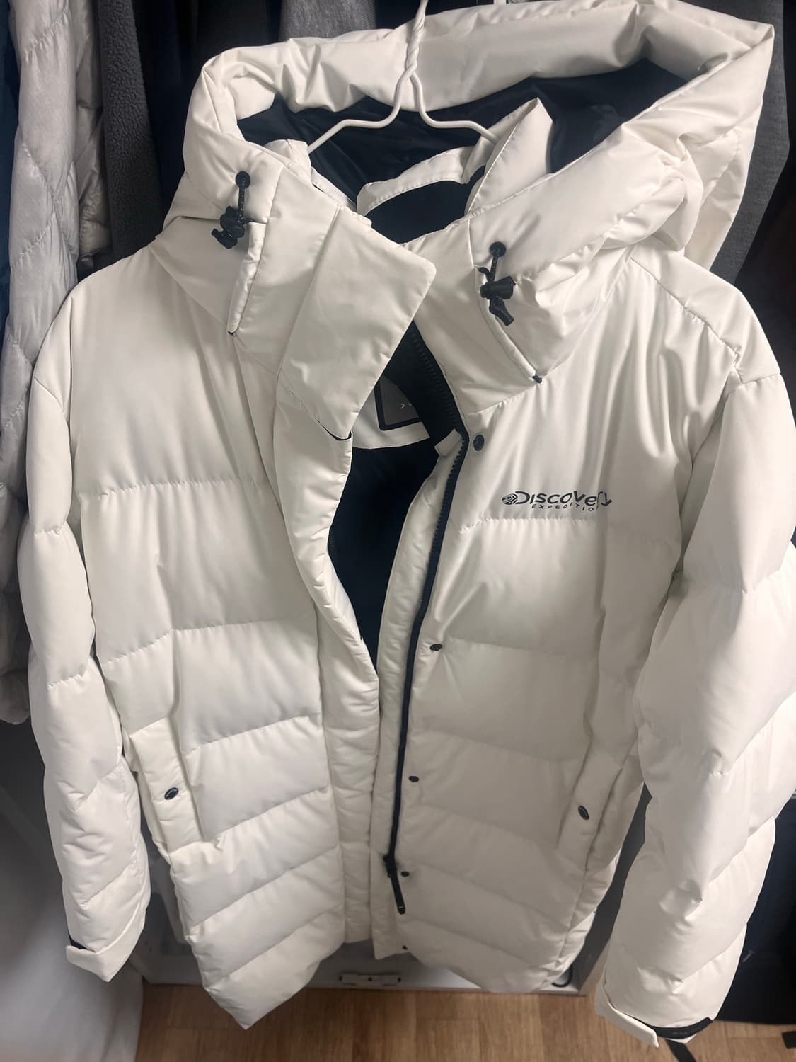 디스커버리 롱패딩 화이트 95 상품이미지2