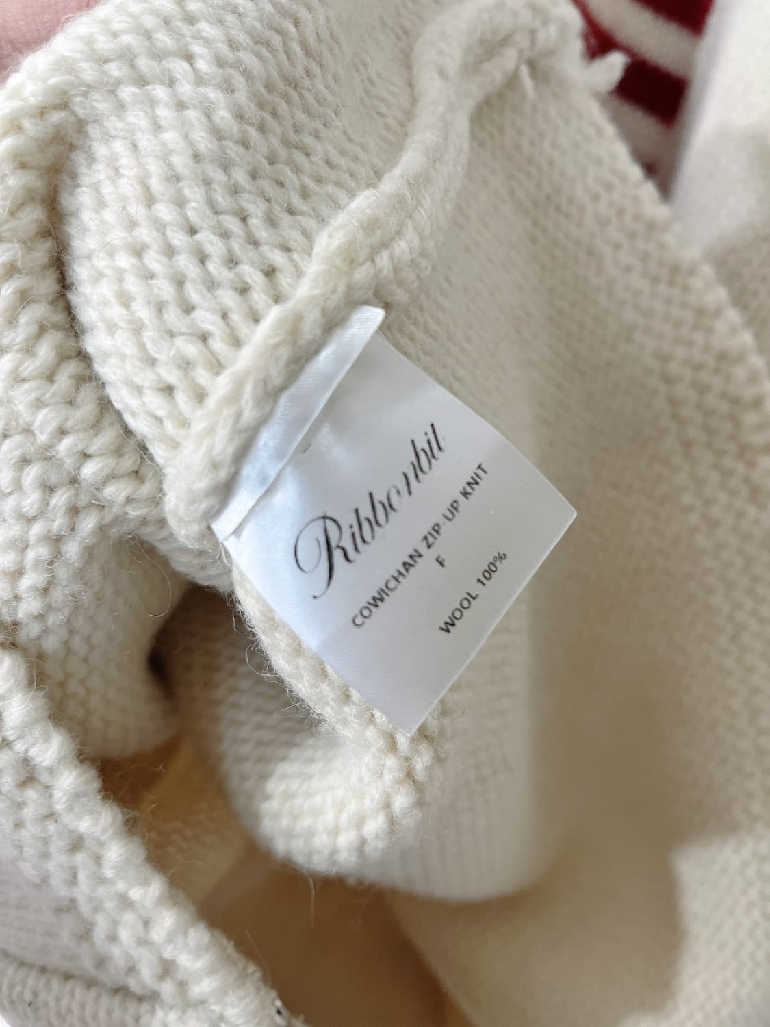 리본빛 코위찬 니트집업 상품이미지6