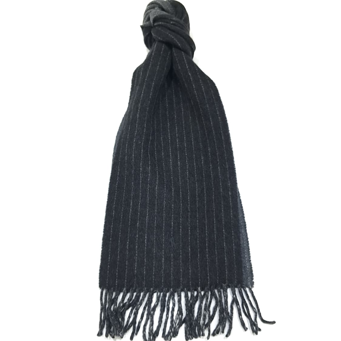 MX384 폴로 랄프로렌 램스울 혼방 양면 핀스트라이프 & 솔리드 머플 상품이미지1