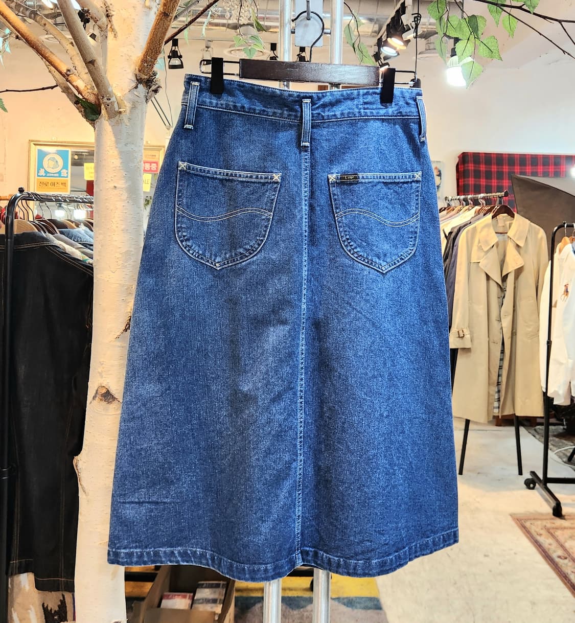 26-27)일본판 LEE x 유나이티드 애로우즈 랩 데님 스커트 상품이미지5