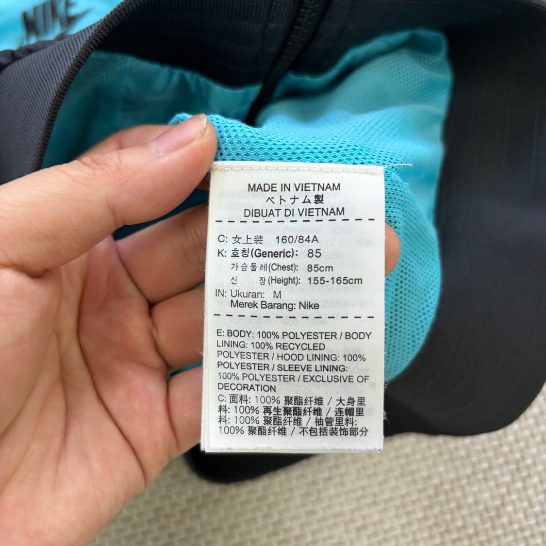 M 나이키 후드 바람막이 자켓 0610D2 상품이미지4