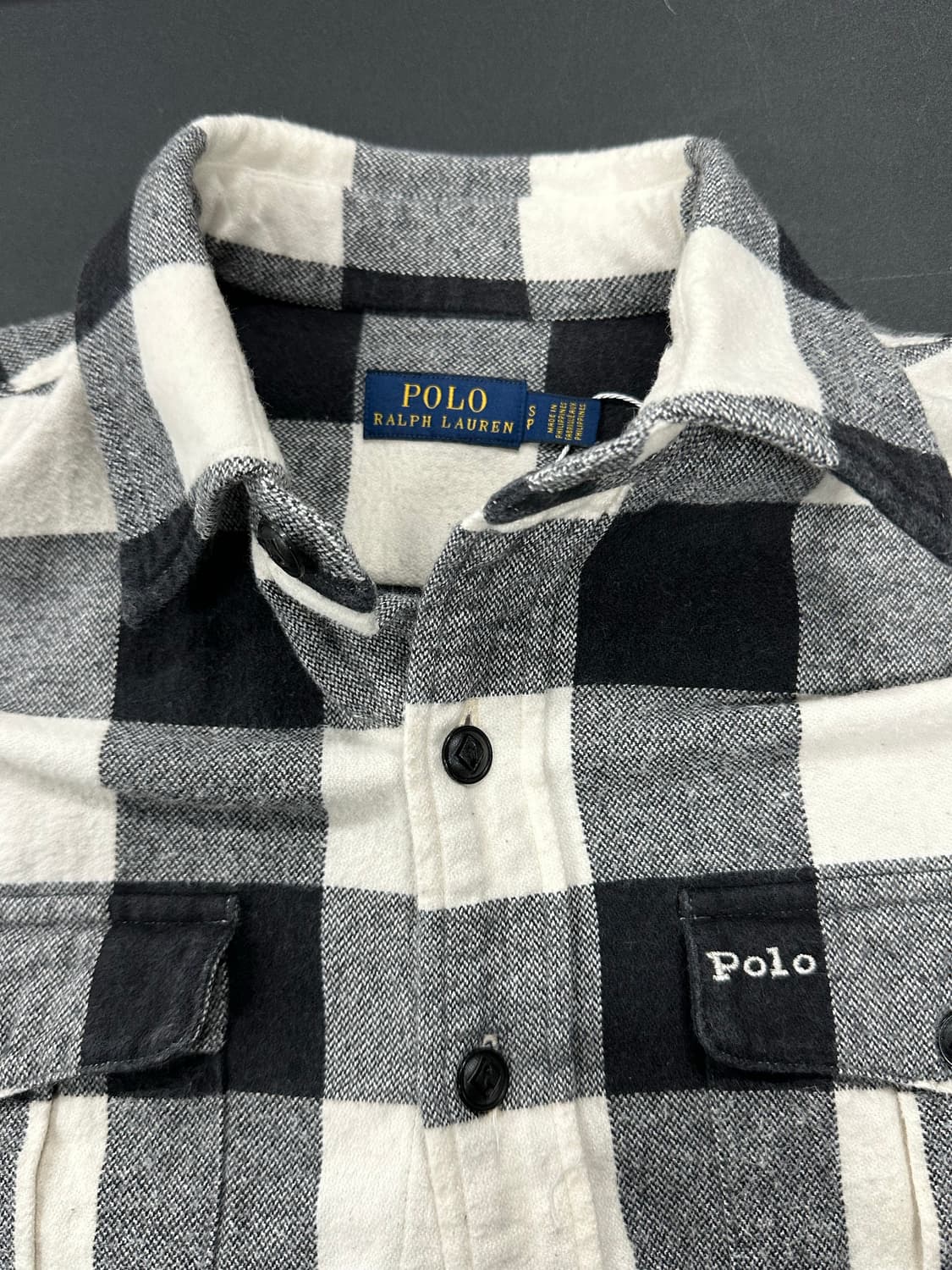 폴로 랄프로렌 체크 프린지 셔츠 상품이미지5