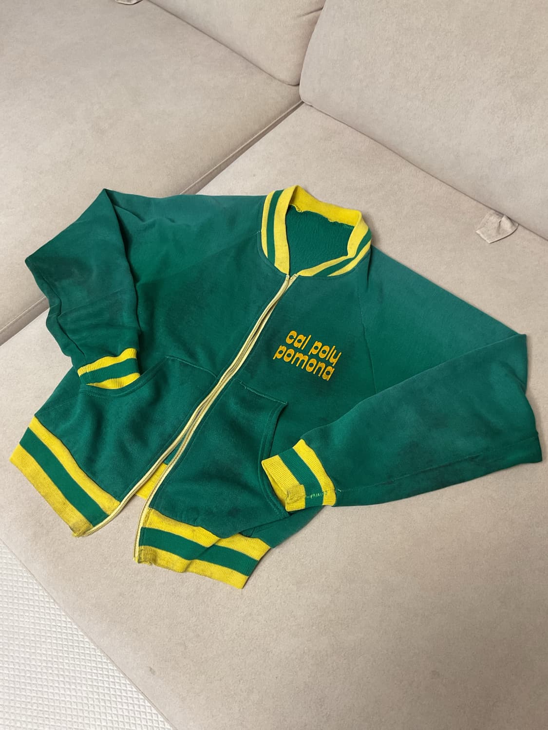 70s dirty washed sweat zip up 상품이미지2