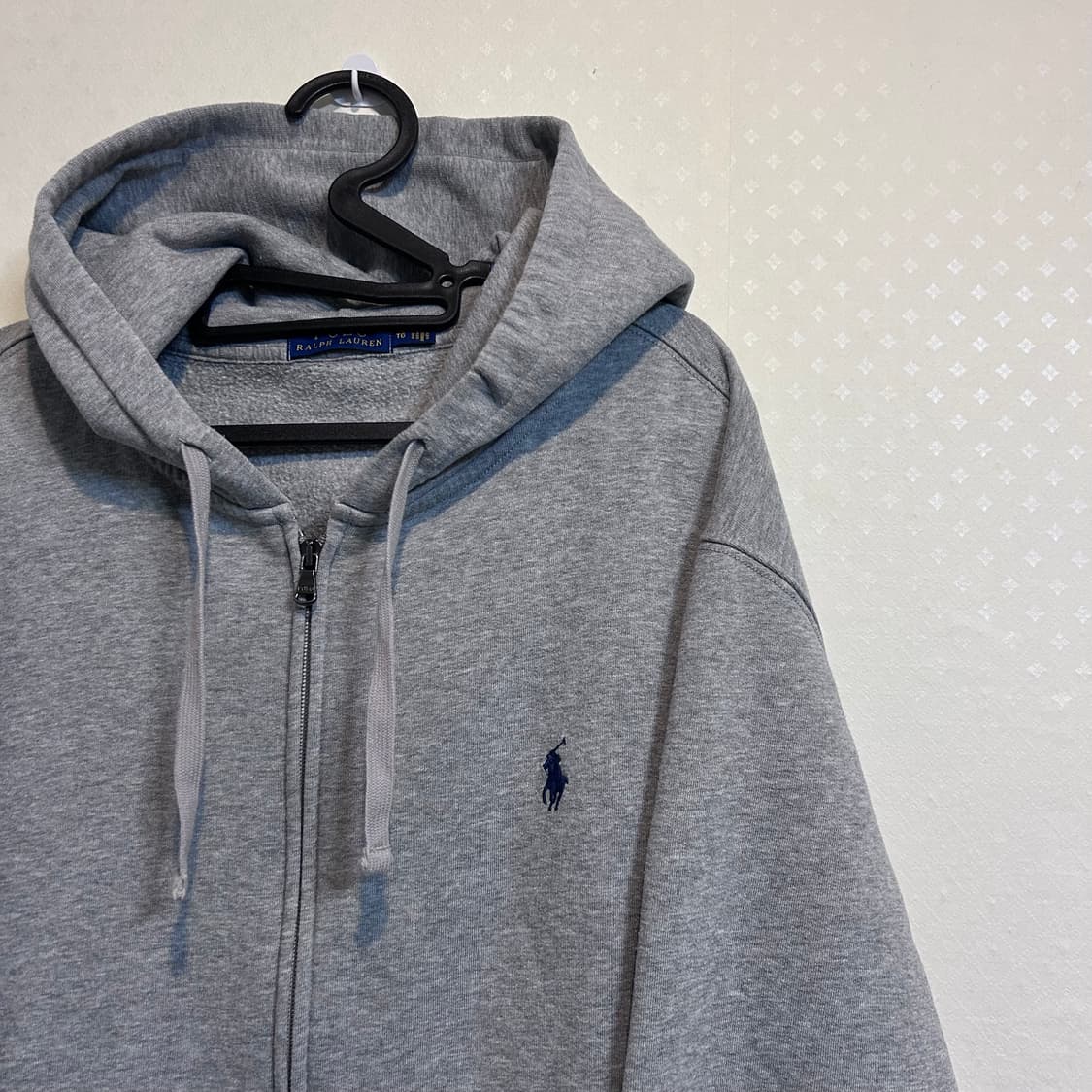 폴로 랄프로렌 신형 기모 후드집업 그레이 XL  상품이미지5