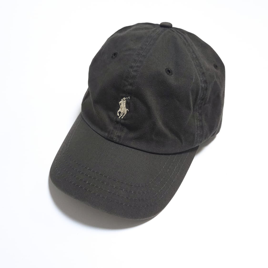 폴로 90s 워시드 레더 스트랩 치노 볼캡 캡모자 상품이미지1