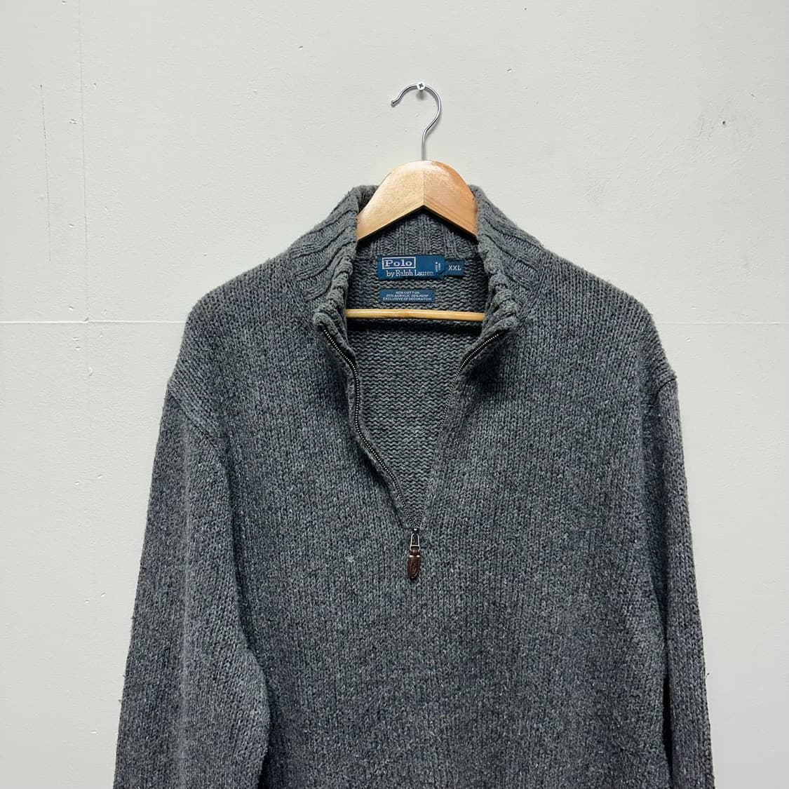 폴로 랄프로렌 엘보 래더패치 하프집업니트 상품이미지4