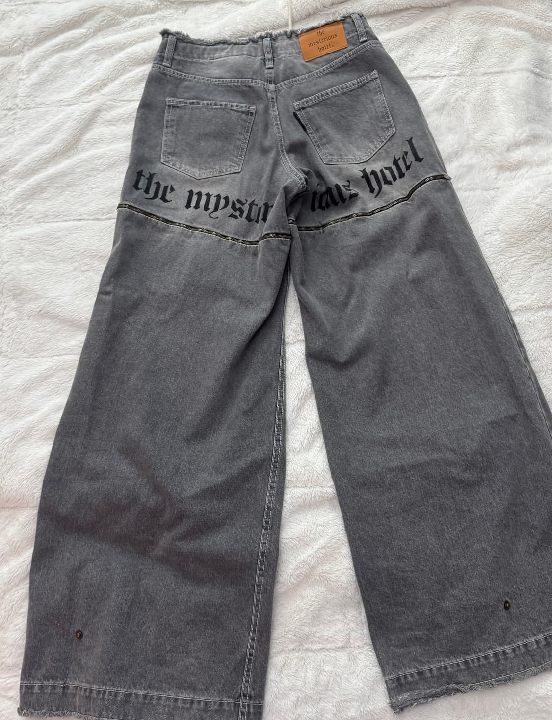 더미스테리어스호텔 백 지퍼 데님 1사이즈 상품이미지2