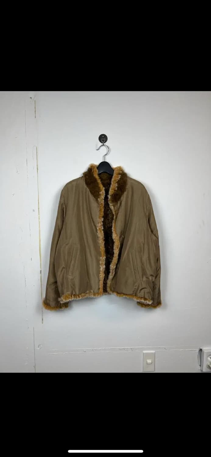 M 발망 브라운 래빗퍼 리버시블 자켓 상품이미지3