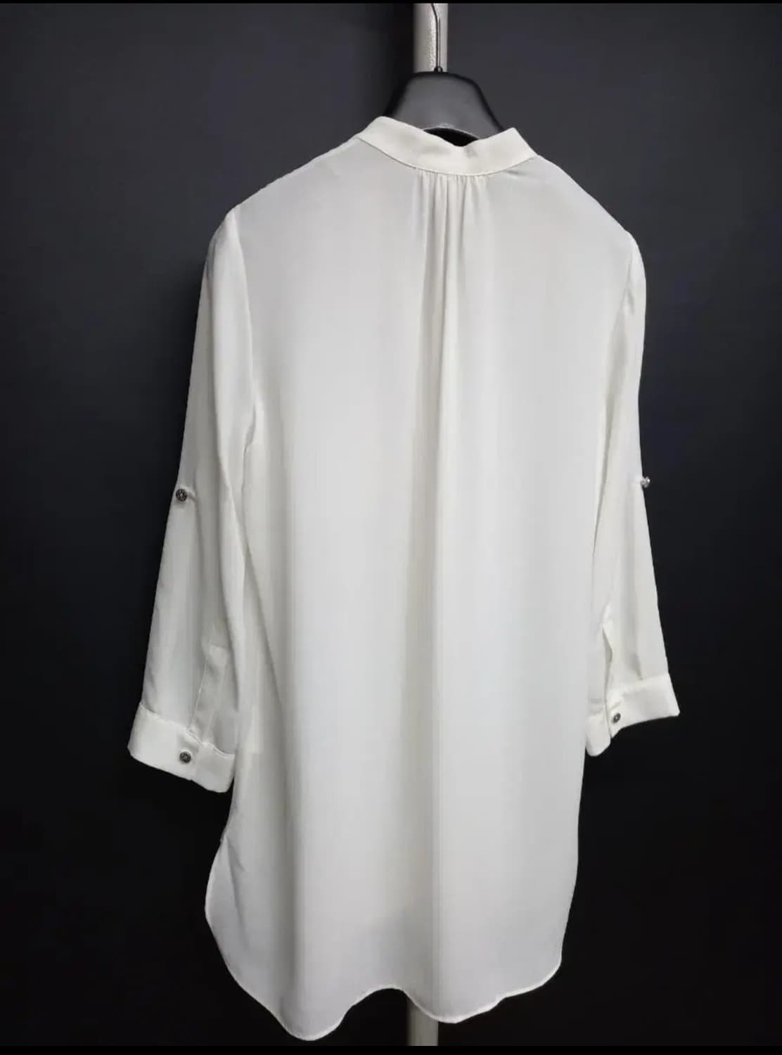 쉬즈미스 춘하 쉬폰 7부 롤업 블라우스 55 상품이미지4