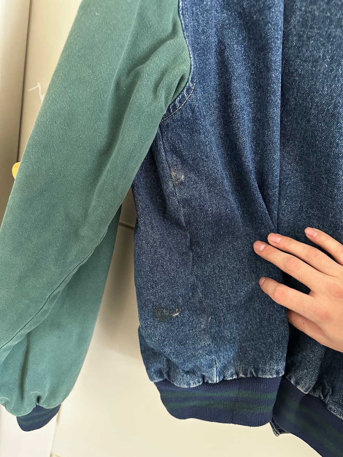 Hartwell ViaSport 데님 바시티 자켓 made in usa 상품이미지5