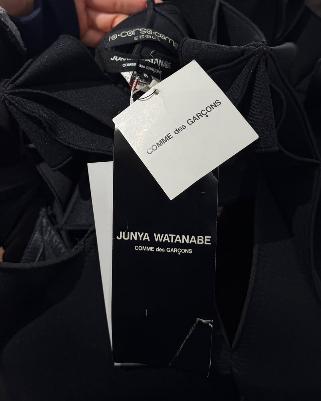 준야 와타나베 블랙 나일론 스컬프쳐 드레스 상품이미지7