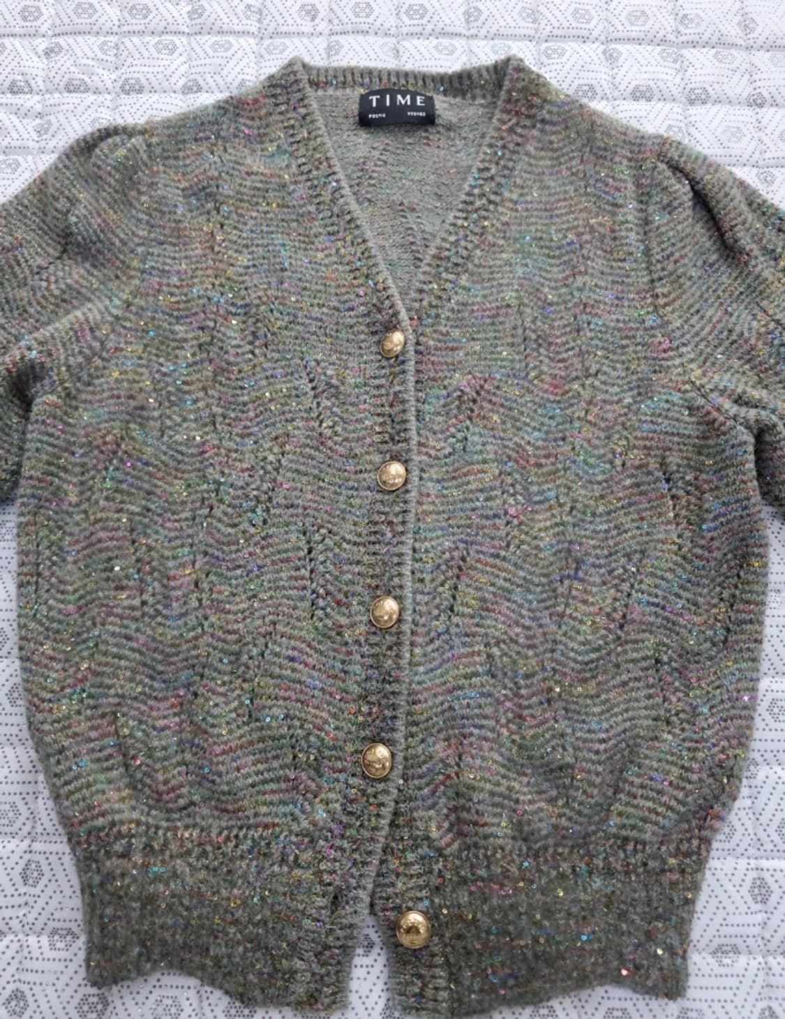 타임 글리터 니트 가디건 ~F FW2023 상품이미지4