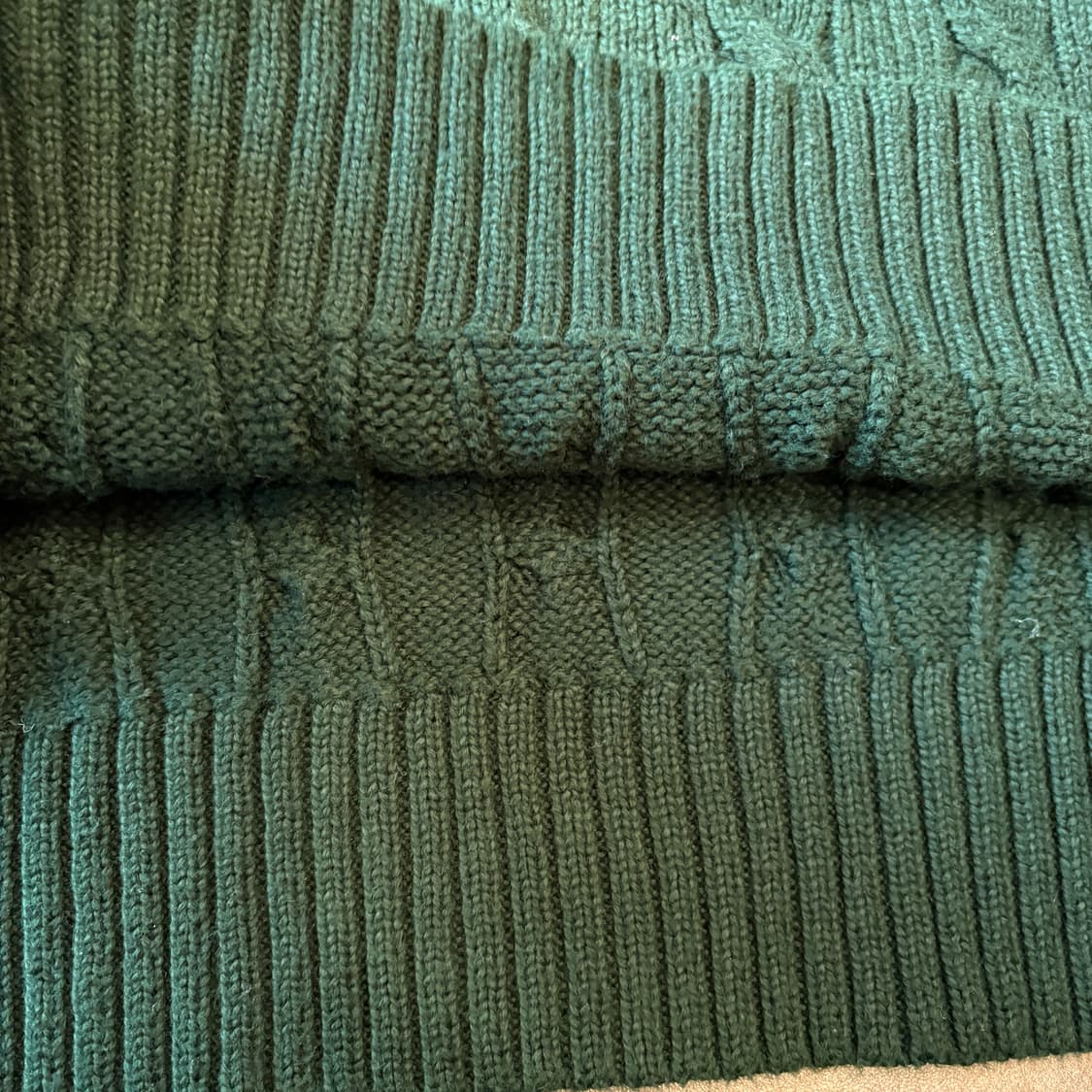 폴로 정품 그린 케이블 꽈배기 니트 상품이미지6