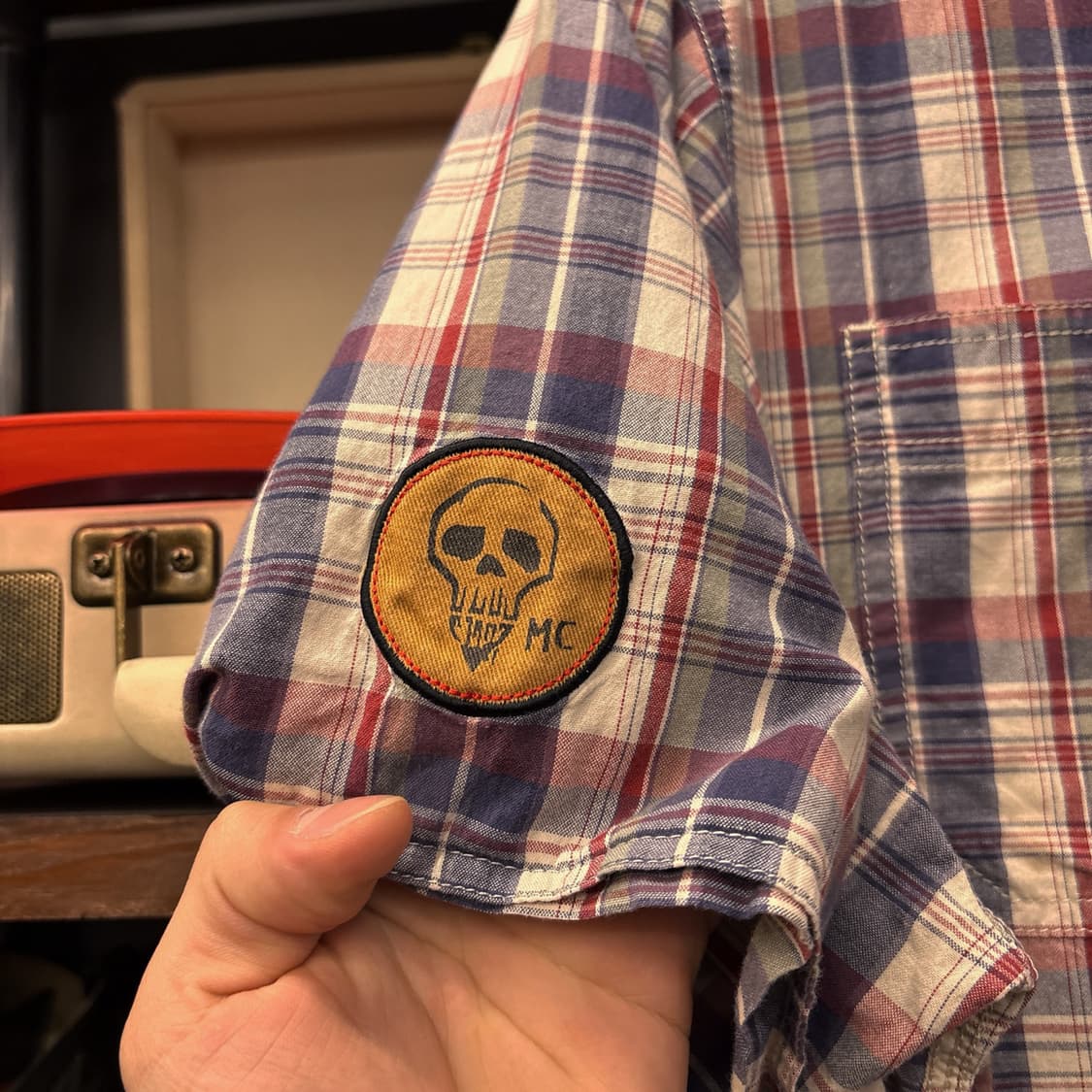 할리데이비슨 멀티 타탄체크 코튼패치 워크셔츠 N1160 상품이미지7