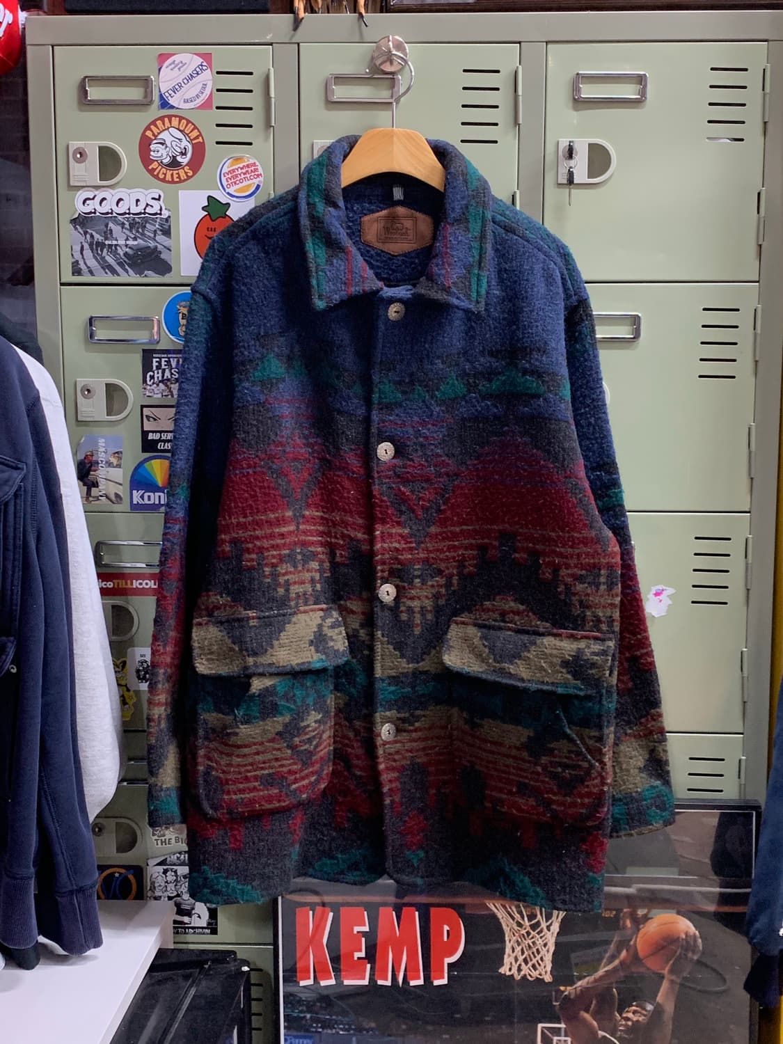 80s 울리치 네이티브 패턴 울 블랭킷 자켓 상품이미지1