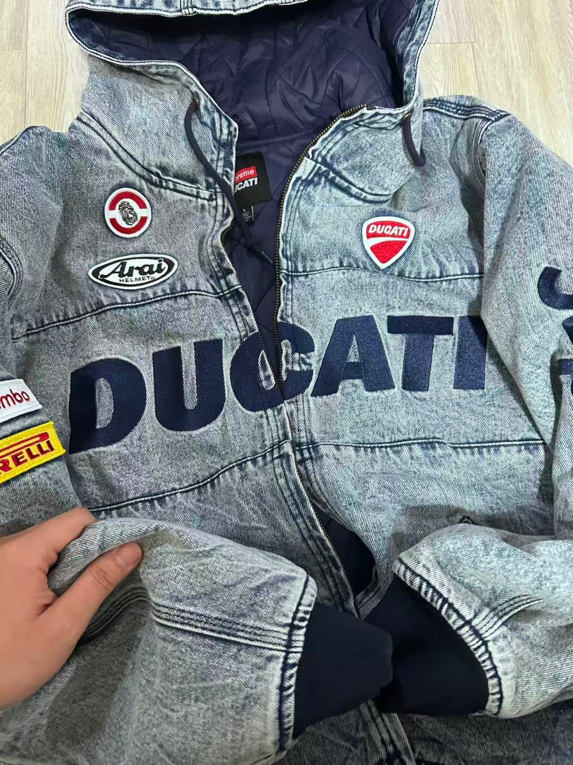 슈프림 두카티 데님 자켓 L 상품이미지2