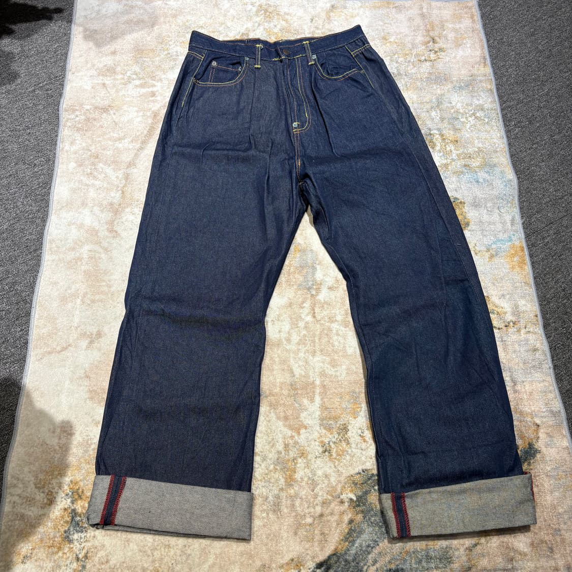 에비수 제팬 오리지날 페인팅 생지데님팬츠 상품이미지10