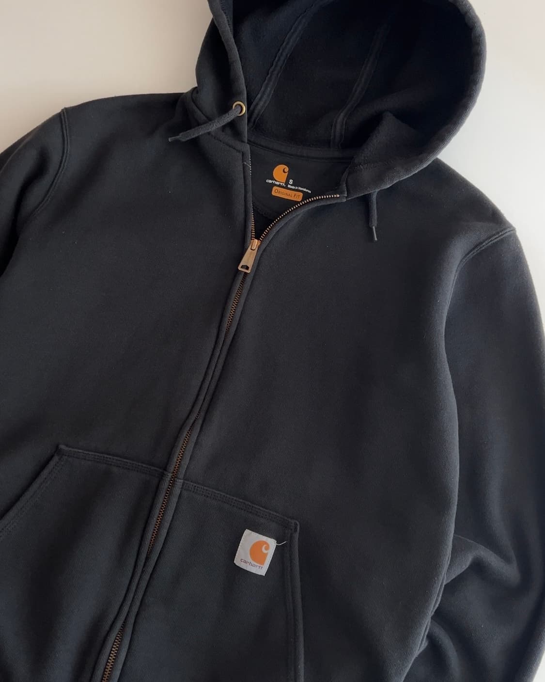 칼하트 블랙 후드 집업  S 상품이미지2
