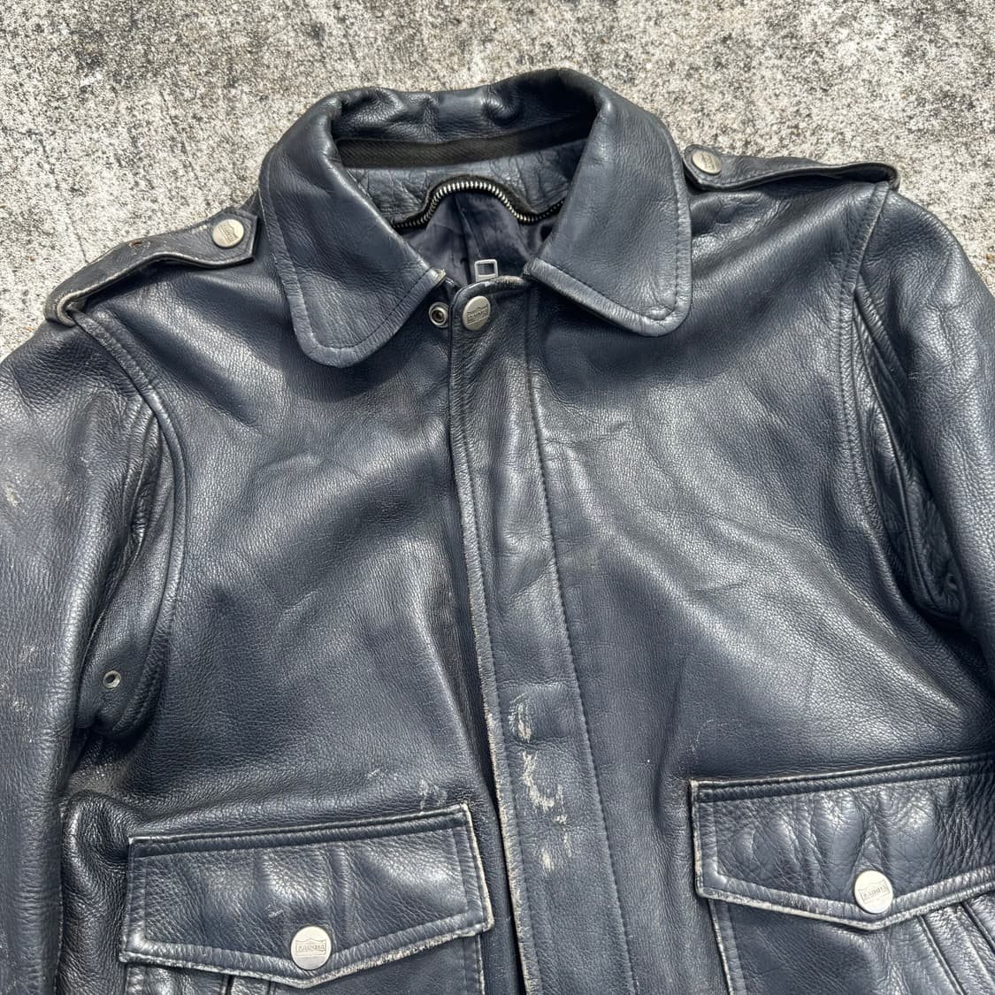 [M-L] Kadoya 카도야 모터싸이클 레더 자켓 상품이미지6