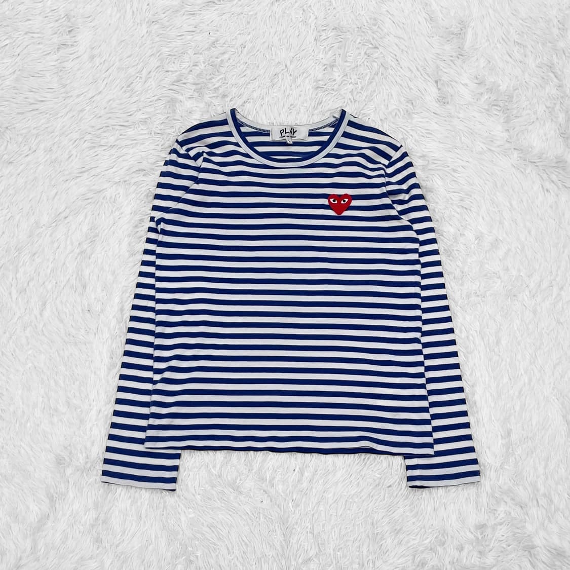 꼼데가르송 하트 와펜 보더 스트라이프 롱슬리브 상품이미지2