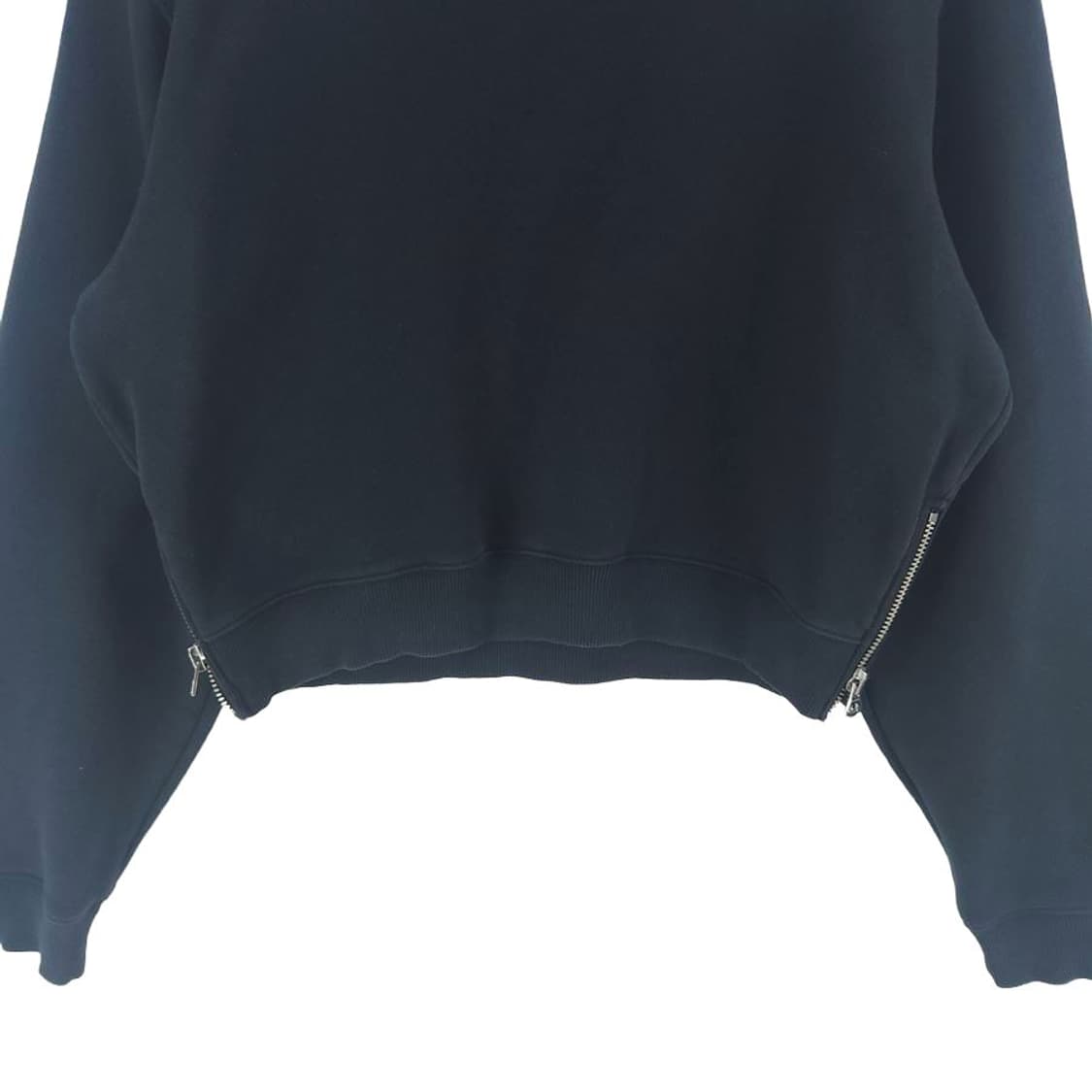 [여S]아크네스튜디오 사이드집업 크롭 맨투맨[Y61-280] 상품이미지3