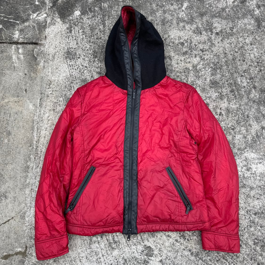 [M~L] 알마니 꼴레지오니 발수 나일론 후드 점퍼  상품이미지1