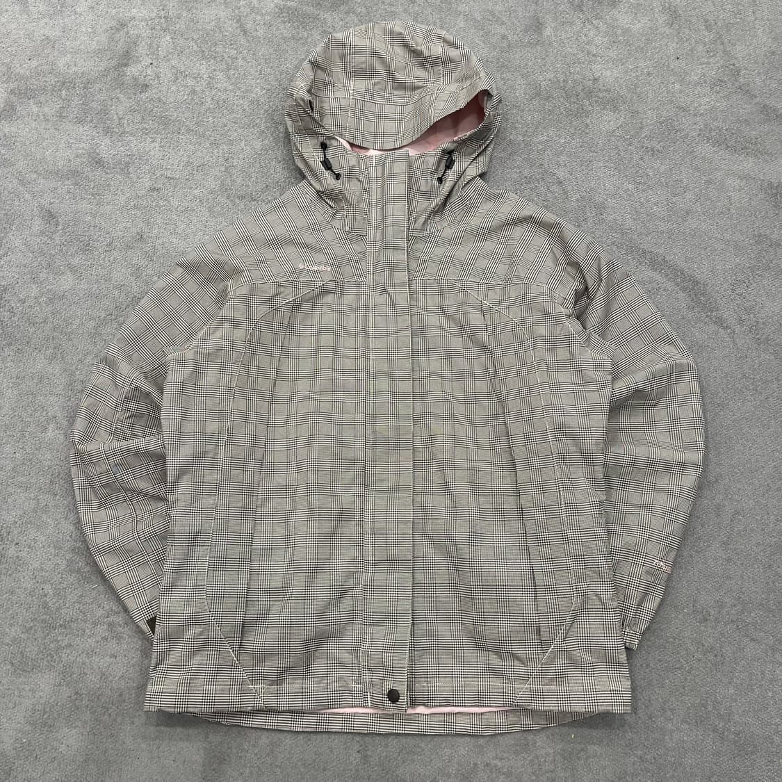 L 컬럼비아 체크 바람막이 상품이미지2