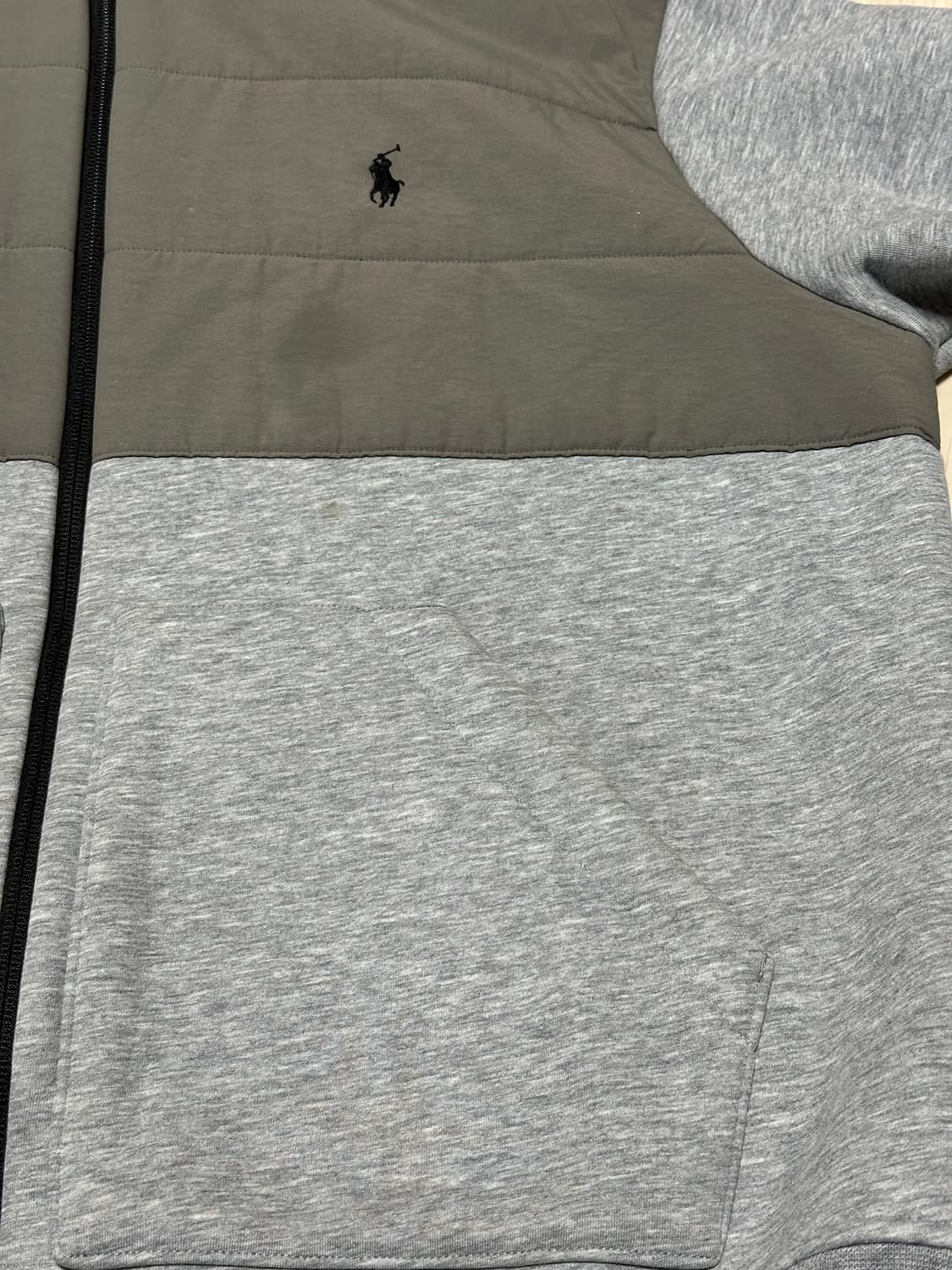 폴로 랄프로렌 신형 QR 하이브리드 풀집 후드집업 그레이 상품이미지5
