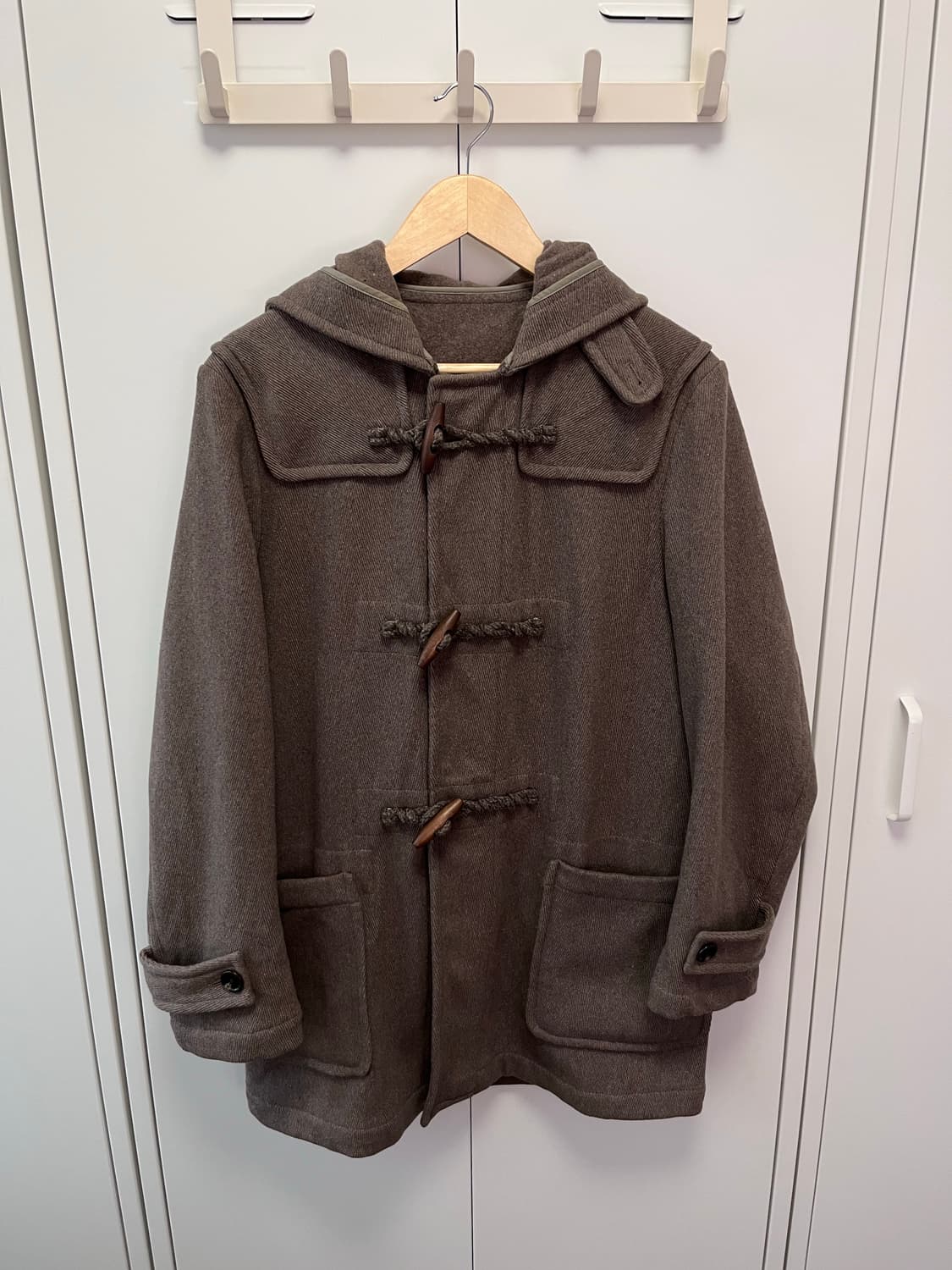 Comme ca ism 브라운 울 더플코트 상품이미지8