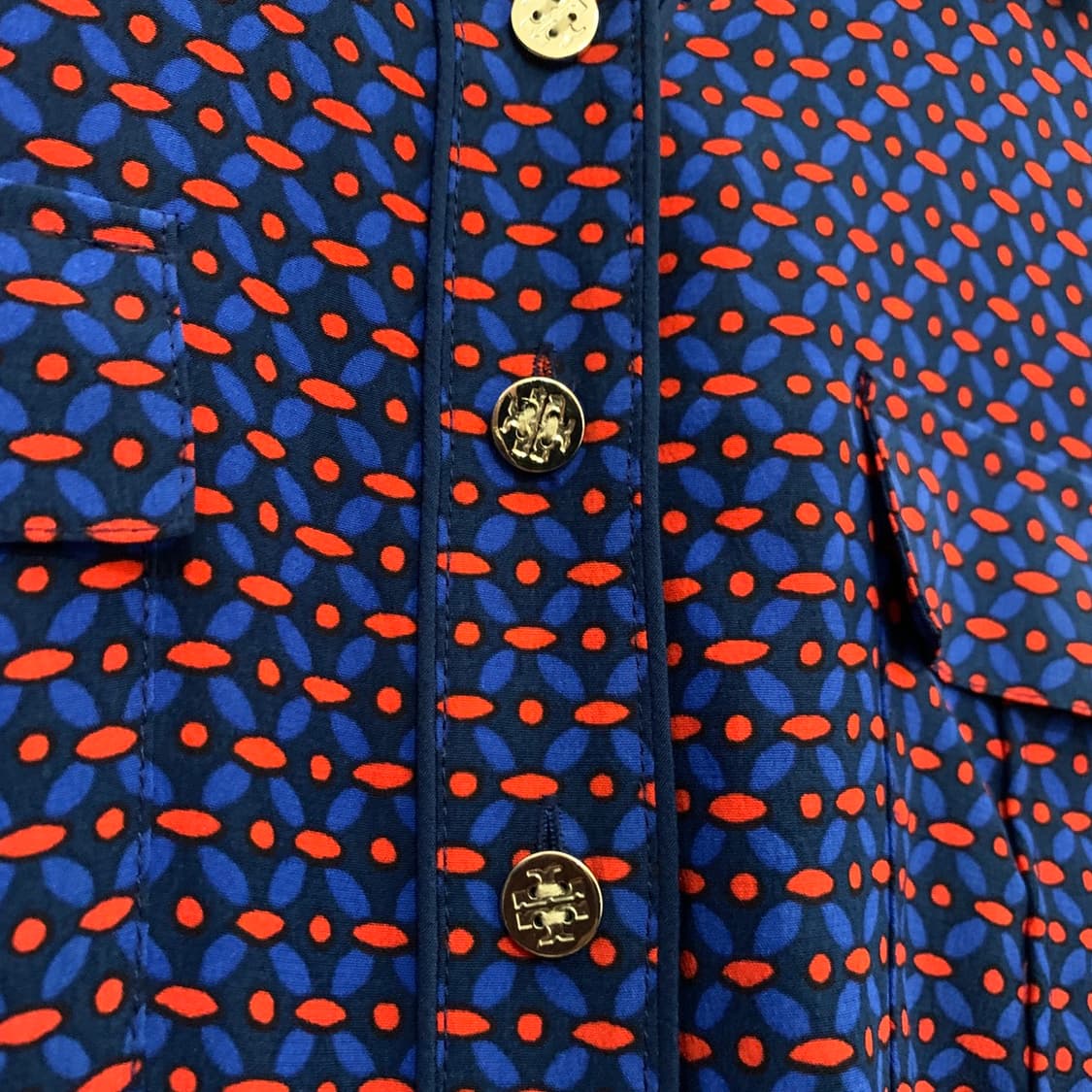 4 토리버치 실크 패턴 벨티드 미디 원피스 상품이미지6