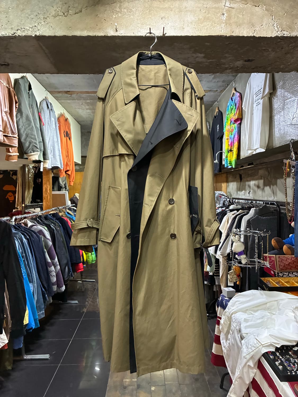 Steife 더블라펠 더블브레스트 코트 상품이미지3