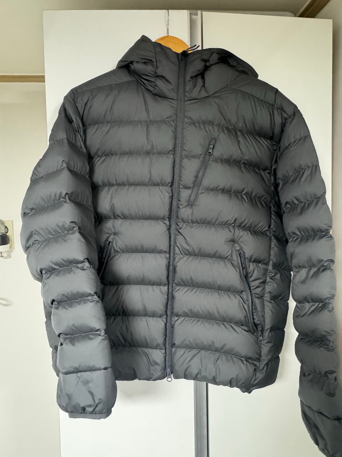 무탠다드 시티레저 후디드 라이트 다운자켓 패딩 그레이 2xl 상품이미지1