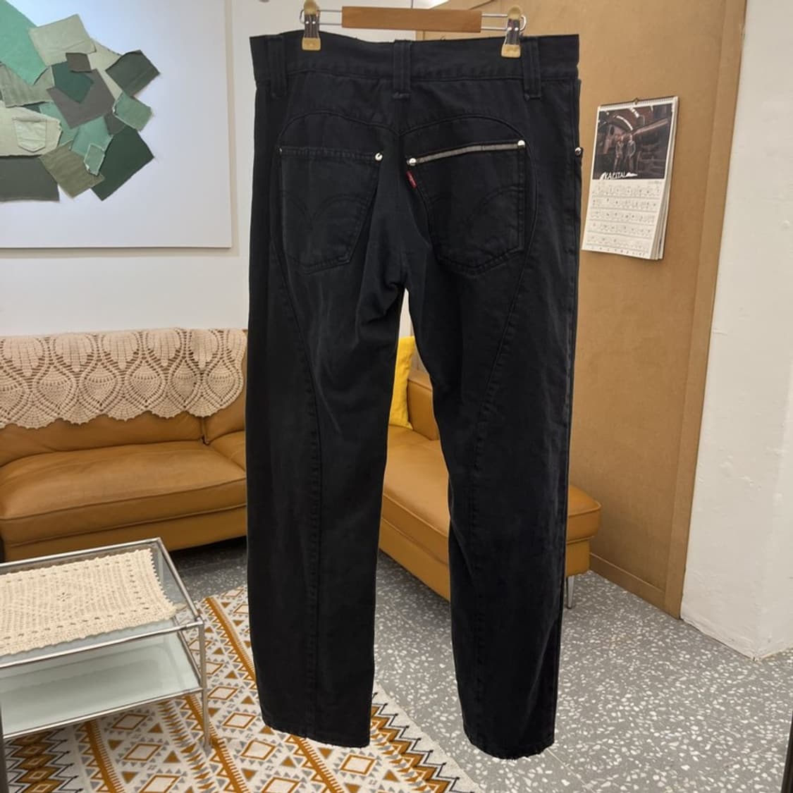 리바이스 엔지니어드진 빈티지 캐주얼 흑청 데님팬츠 32인치 C10527 상품이미지4