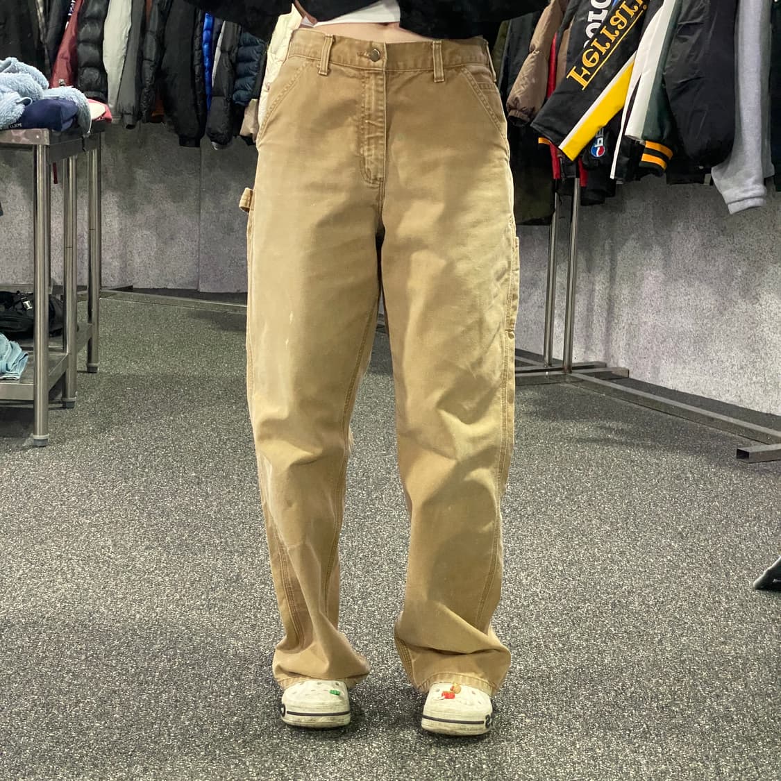 칼하트 싱글니 베이지 워크팬츠 B3997 상품이미지2