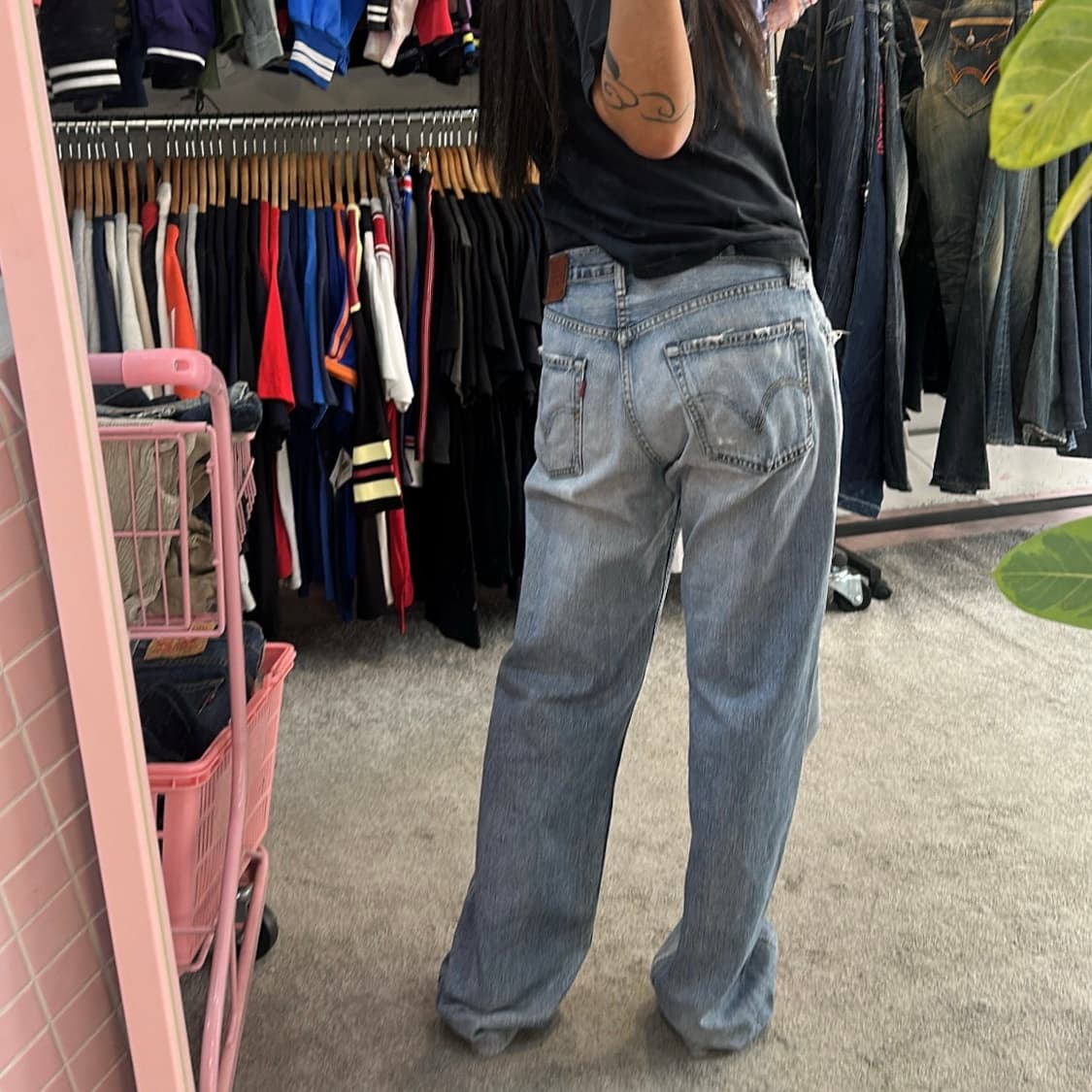 리바이스503 셀비지 레귤러 와이드핏 데님(32) 상품이미지3