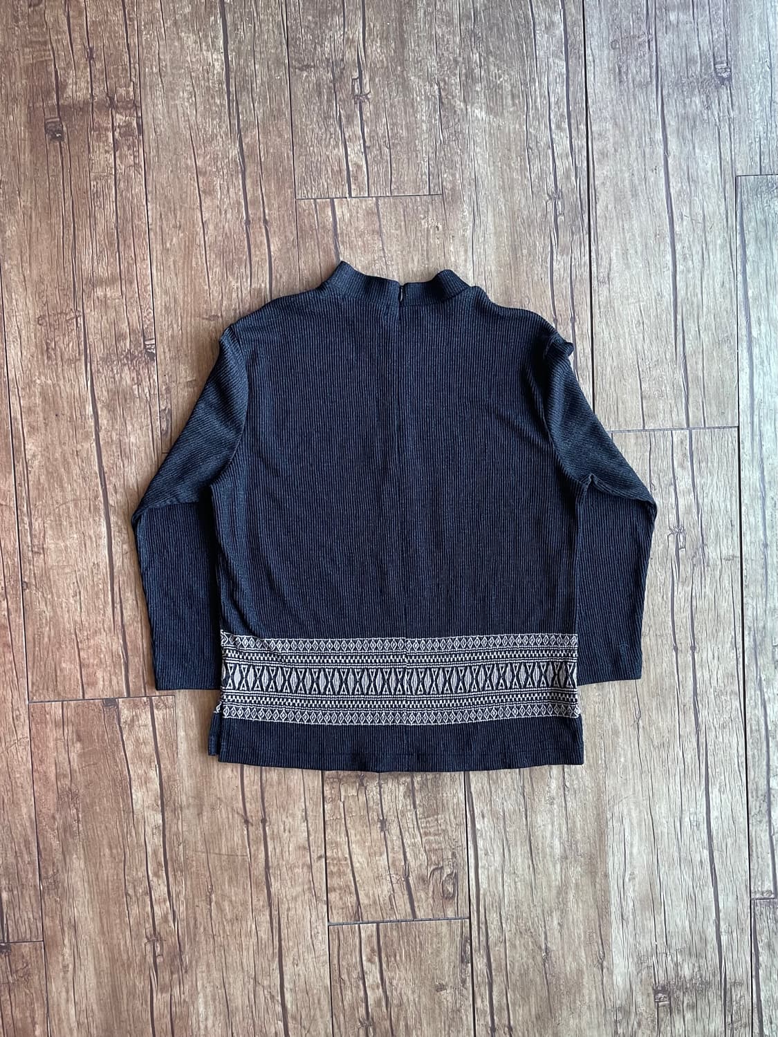 Ethnic Ribbed Half Blouse 상품이미지5