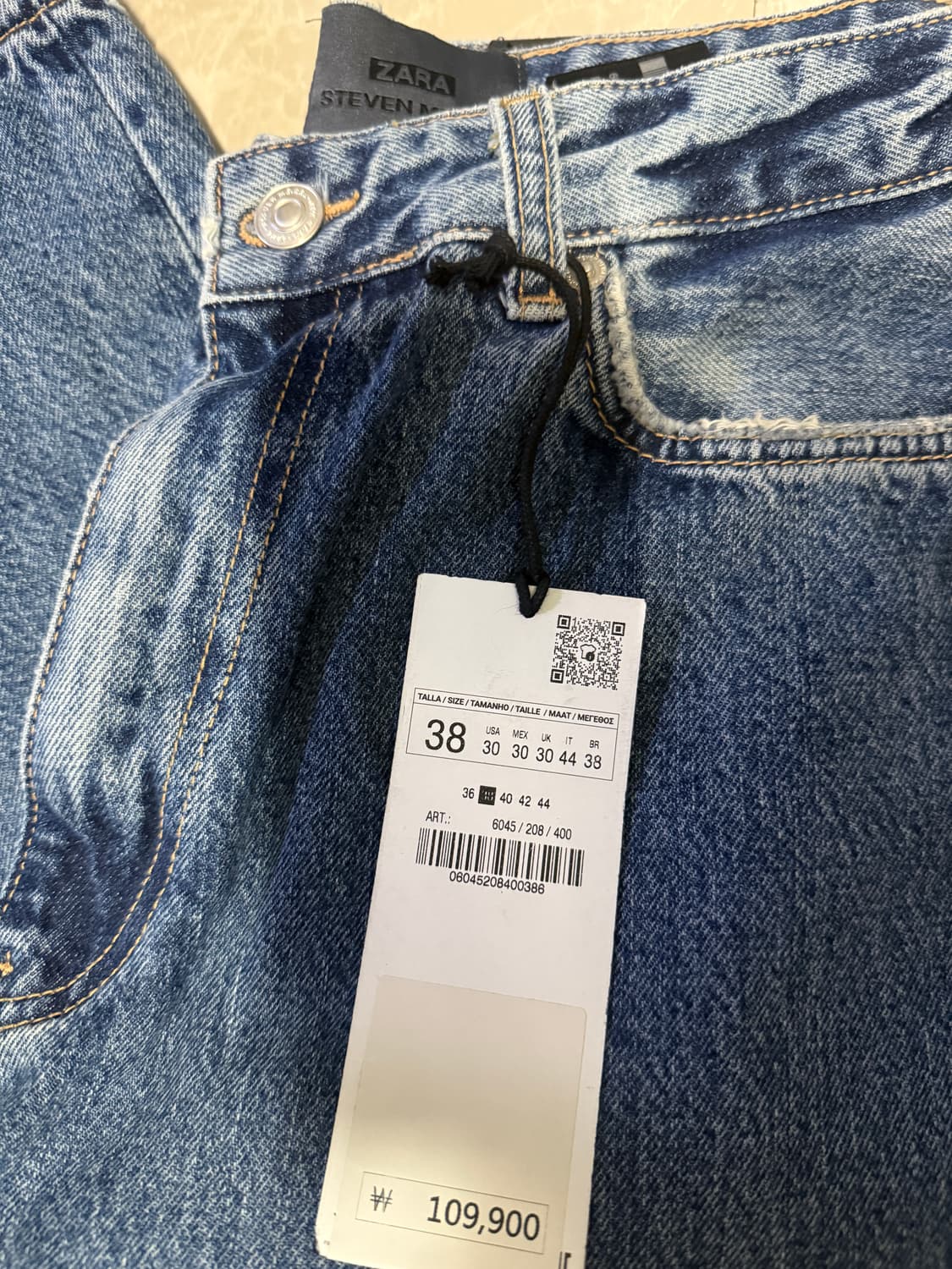 38사이즈 자라 스티븐마이젤 데님 steven meisel 상품이미지3