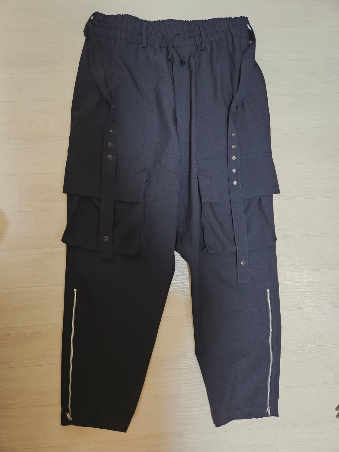 Yohji Yamamoto 요지 S'yte 카고 배기 사루엘 팬츠 블랙 상품이미지1