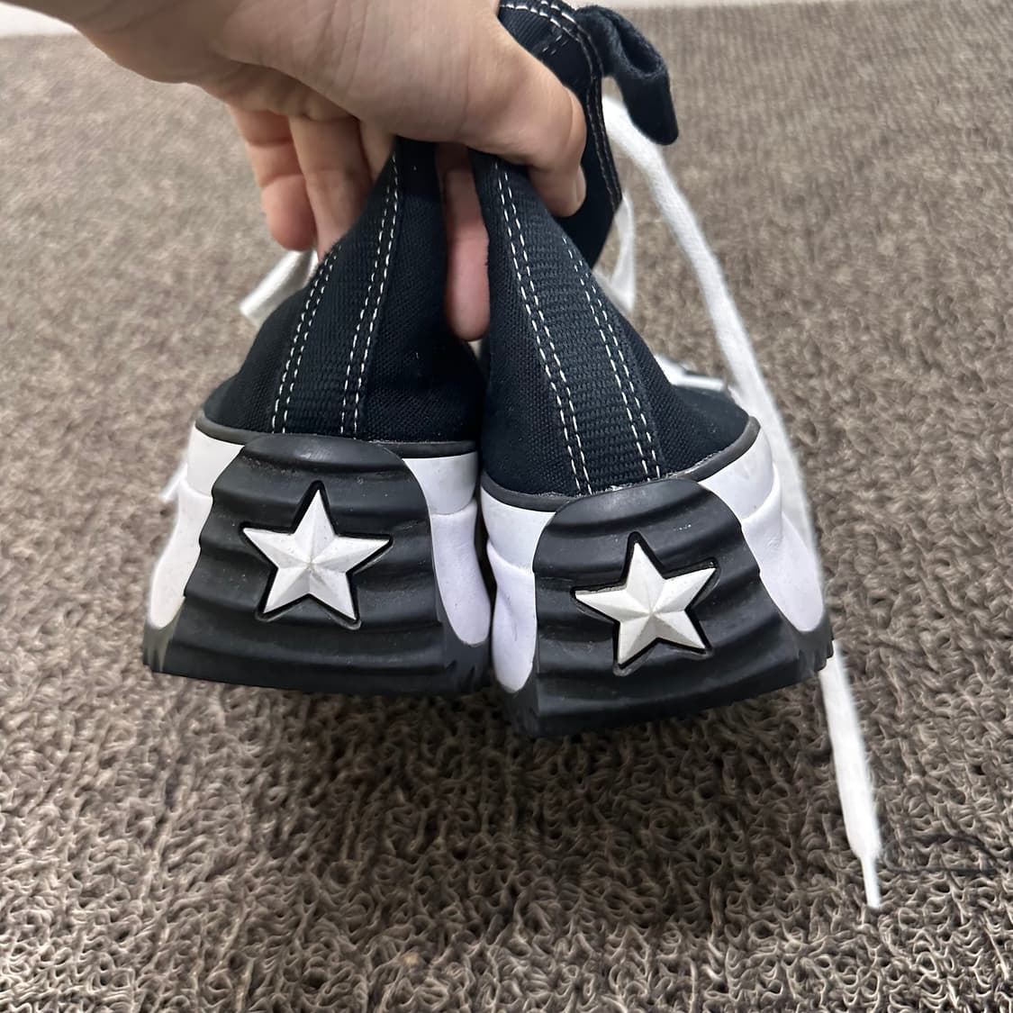 컨버스 런스타 하이탑 운동화 블랙 275 상품이미지5
