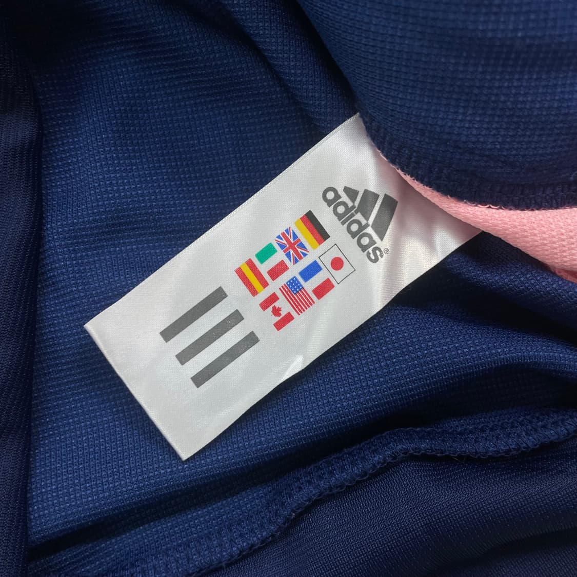 아디다스 글리터 큐빅 트랙탑 져지 네이비 핑크 상품이미지4