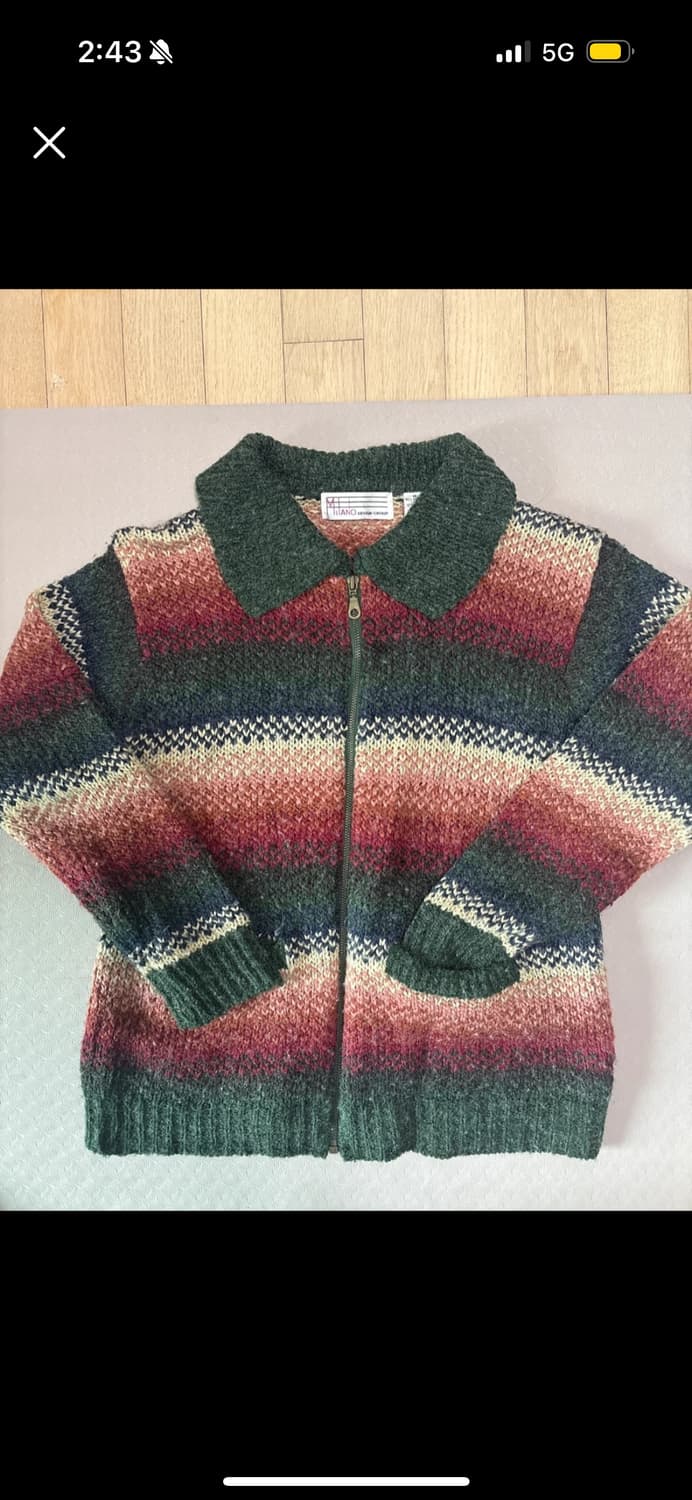 Tab 콜하그 빈티지 니트 집업 원가5만원 상품이미지1