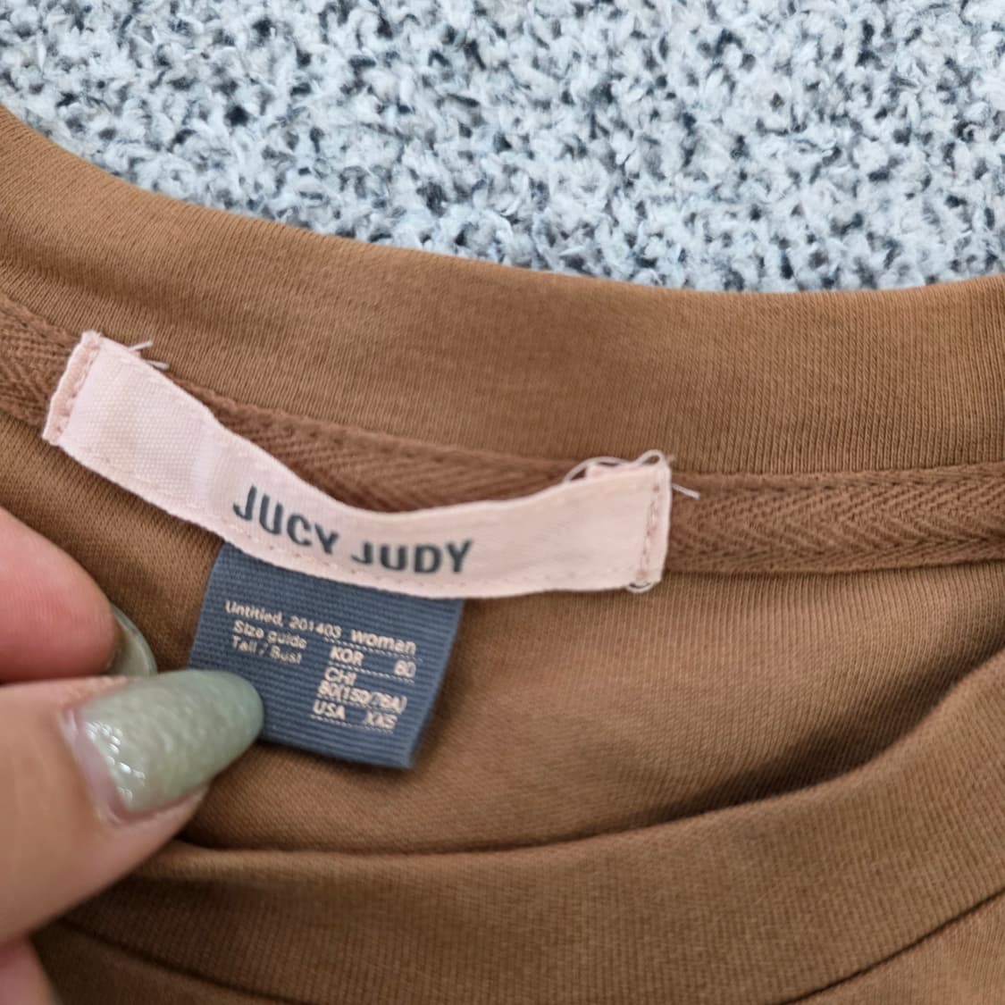 [80] 쥬시쥬디 그몰로고 라운드 반팔티 0203J 상품이미지2