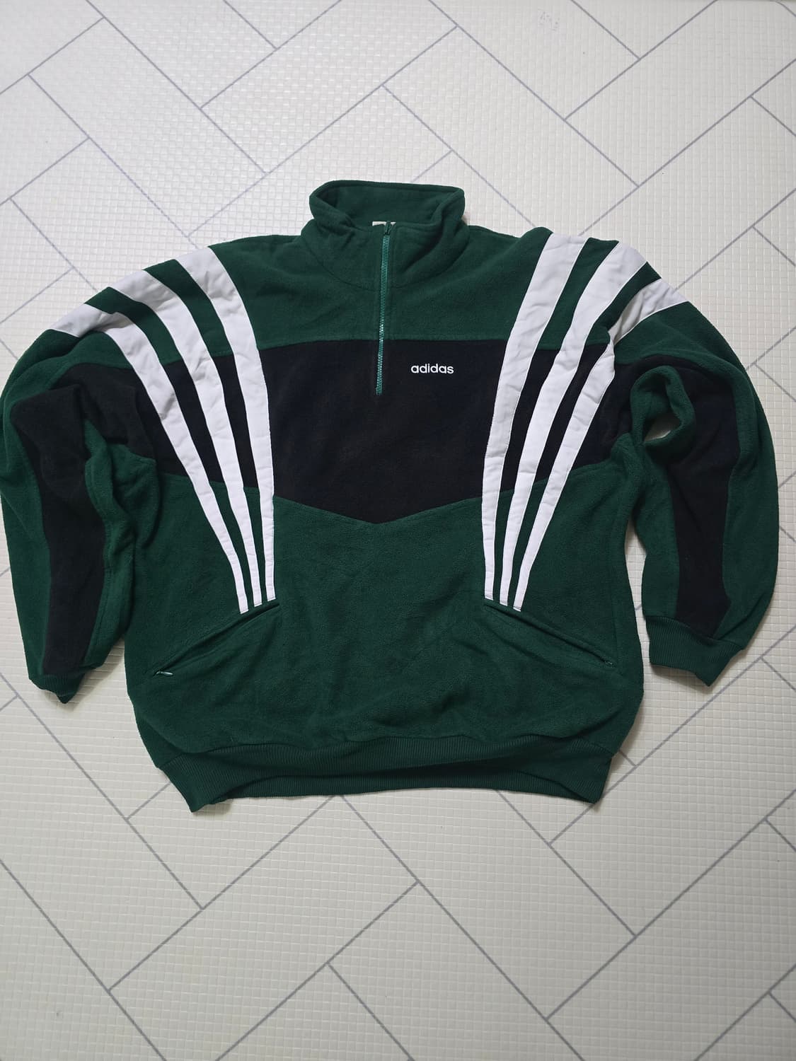 아디다스 올드스쿨 반집업 후리스 상품이미지1