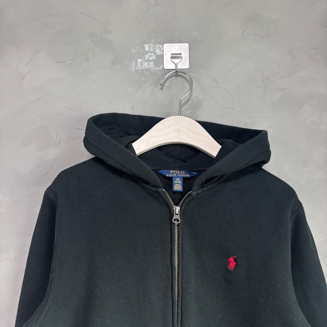 폴로 랄프로렌 후드집업 블랙 상품이미지2