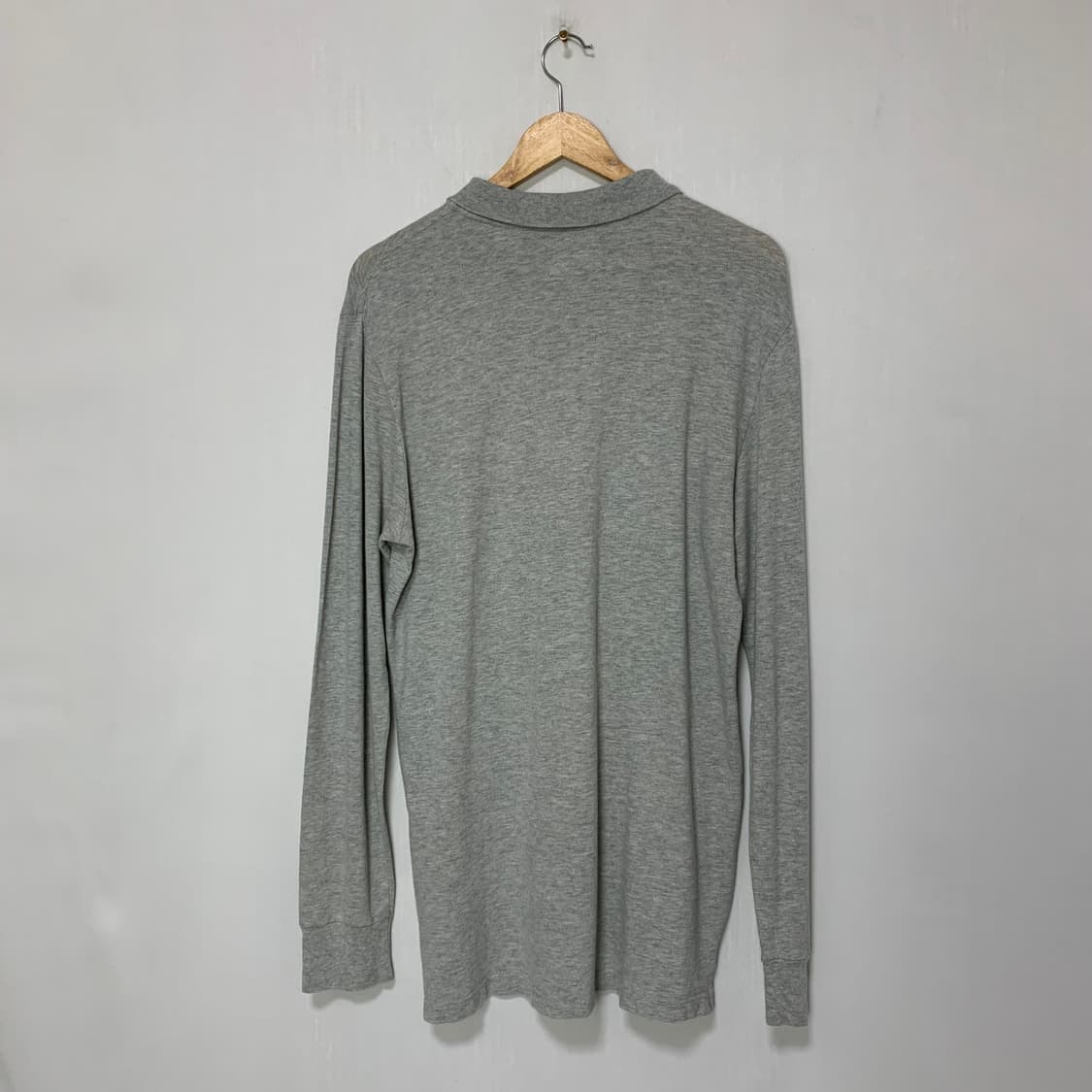 폴로랄프로렌 폴로진스 롱슬리브 긴팔 카라 티셔츠 그레이 M 빈티지 상품이미지5