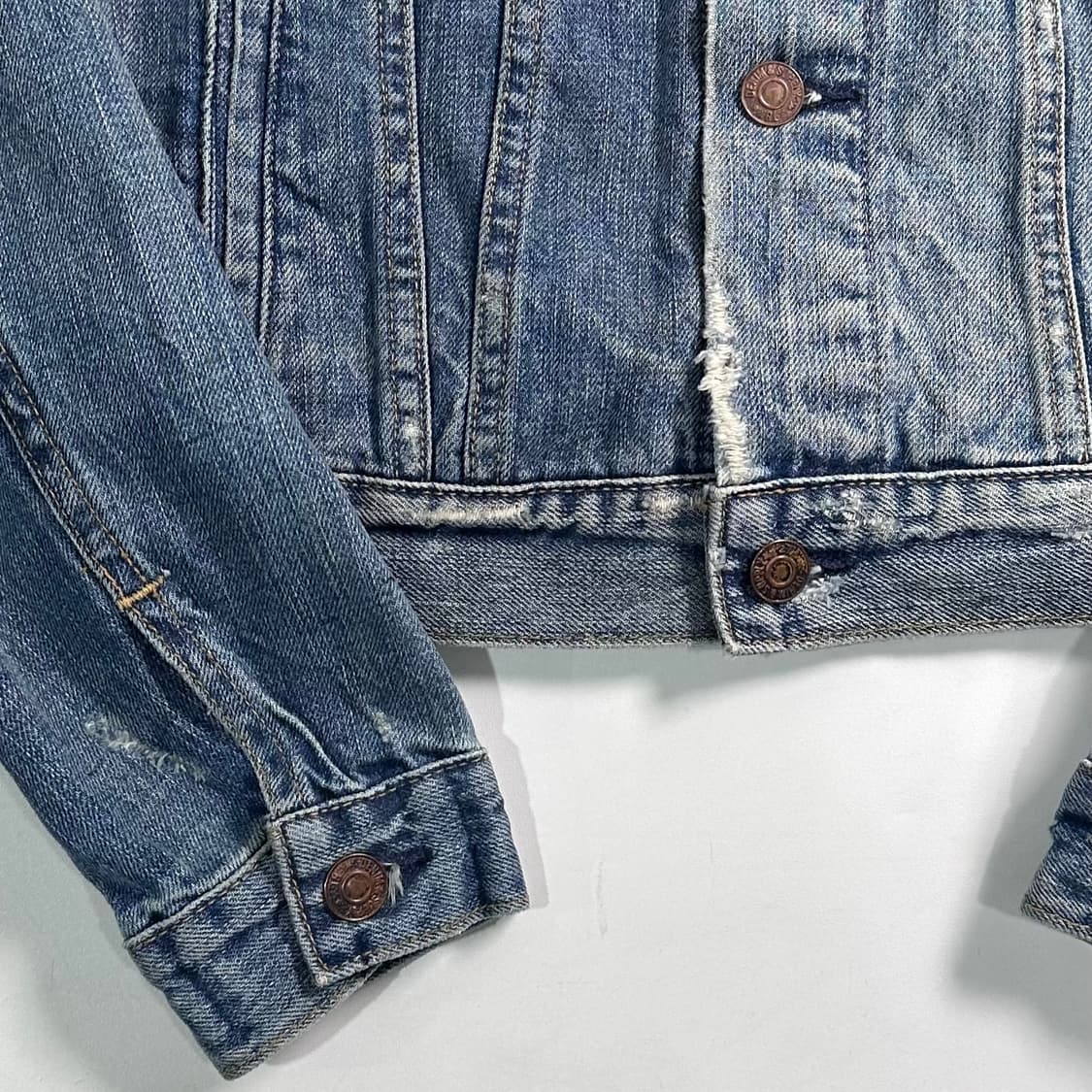 폴로 D&S 우먼스 디스트레스드 데님 자켓  상품이미지4