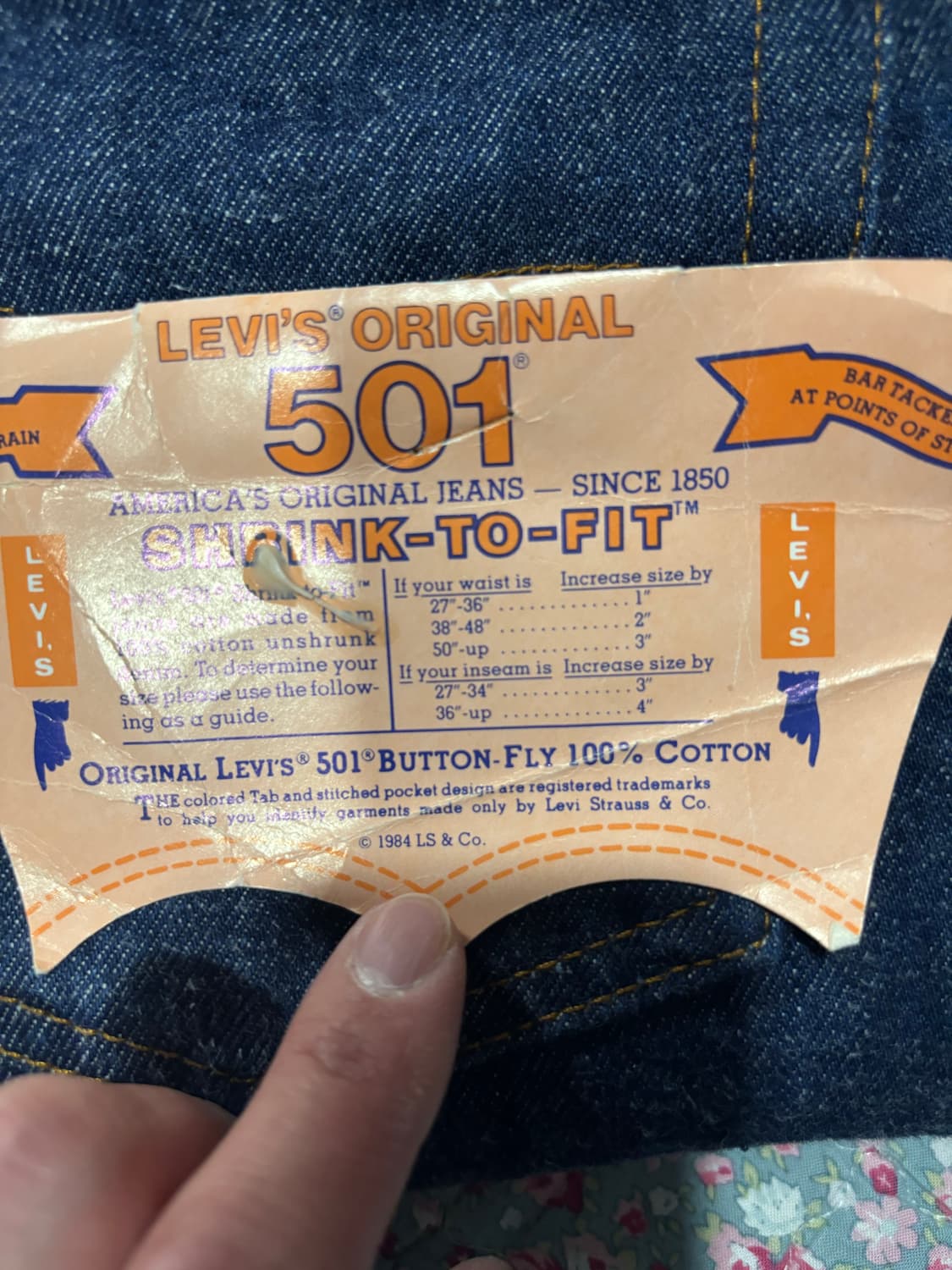 Levi's 501 1984년 상품이미지2