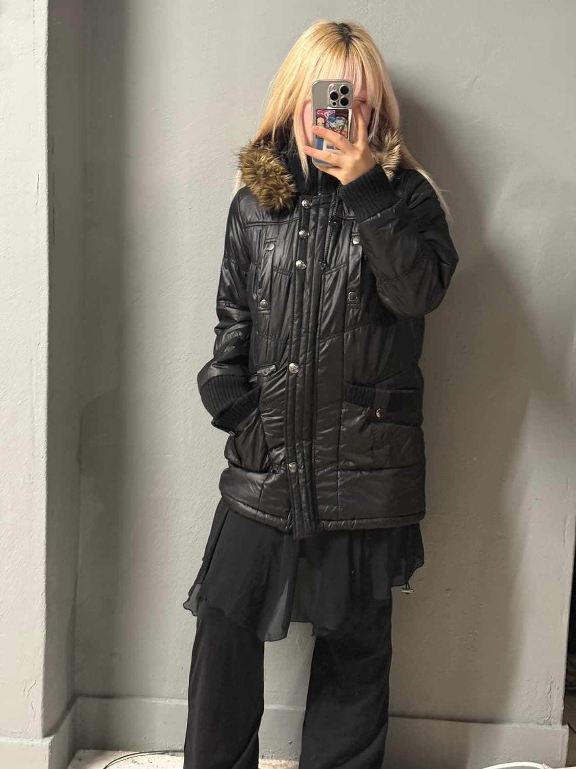 fur detail multi pocket jumper 상품이미지2