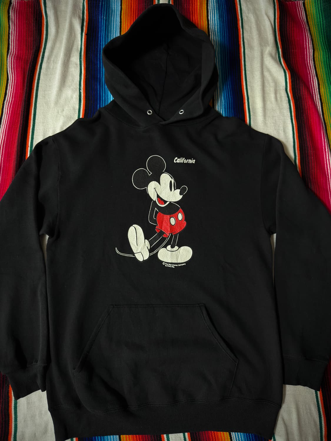 1980's Disney Mickey Mouse black Hoodie 상품이미지3